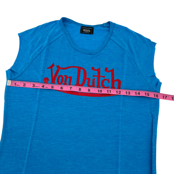 Von Dutch Baby Tee T-Shirt Y2K 2000s Large - Picture 5 of 11